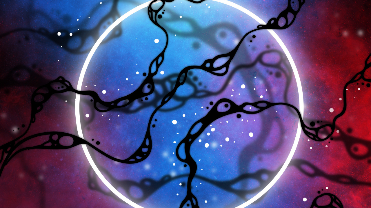 Обои вода, жидкий, лазурный, пурпур, арт в разрешении 1280x720