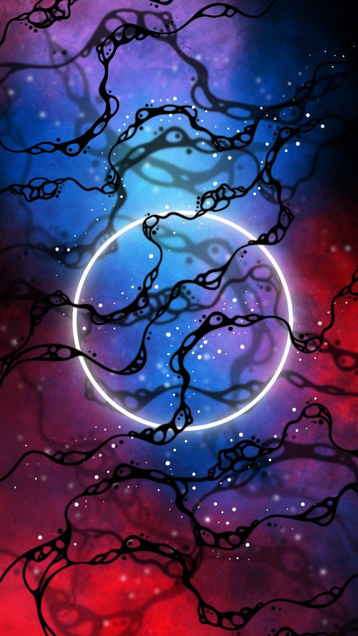 Обои вода, жидкий, лазурный, пурпур, арт в разрешении 720x1280