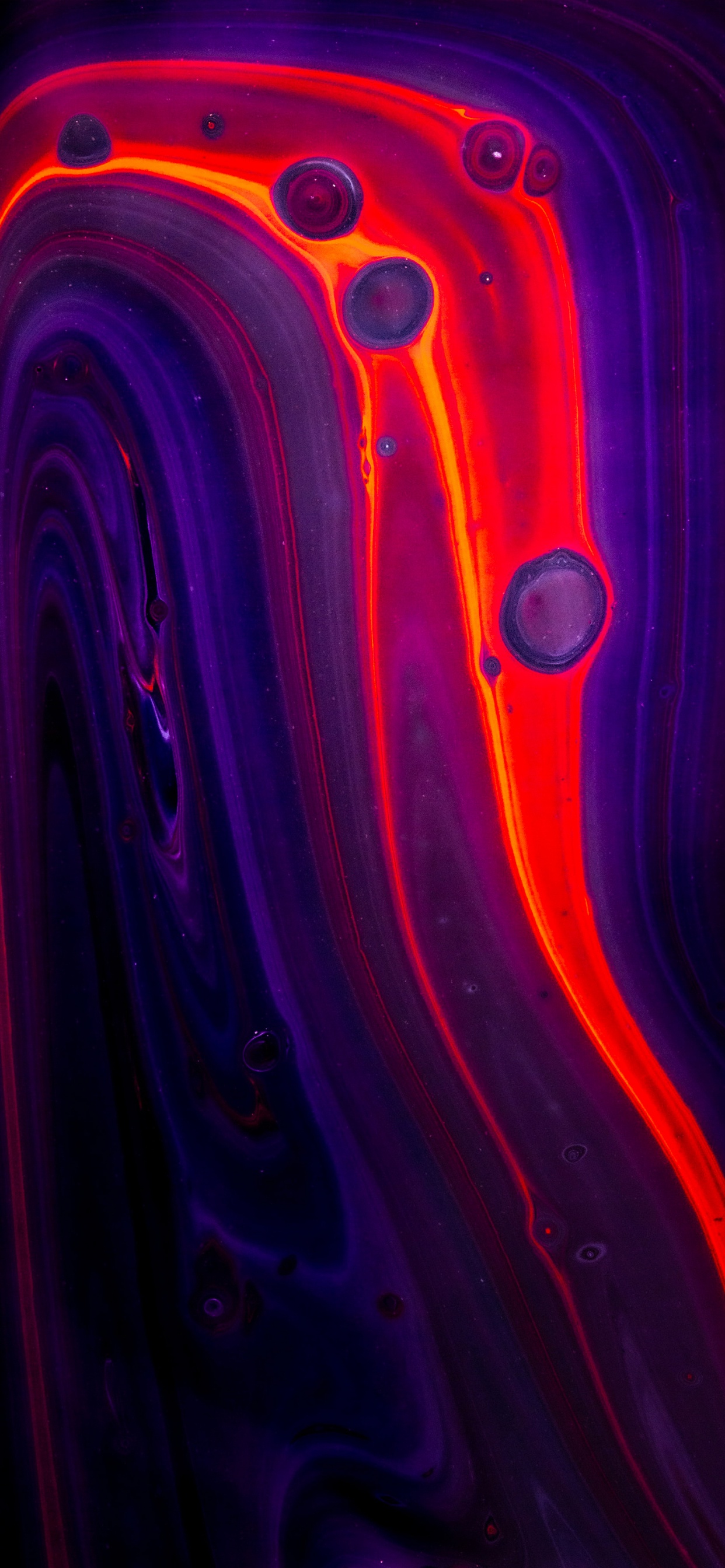 Обои свет, арт, абстрактное искусство, живопись, автомобильное освещение в разрешении 1242x2688