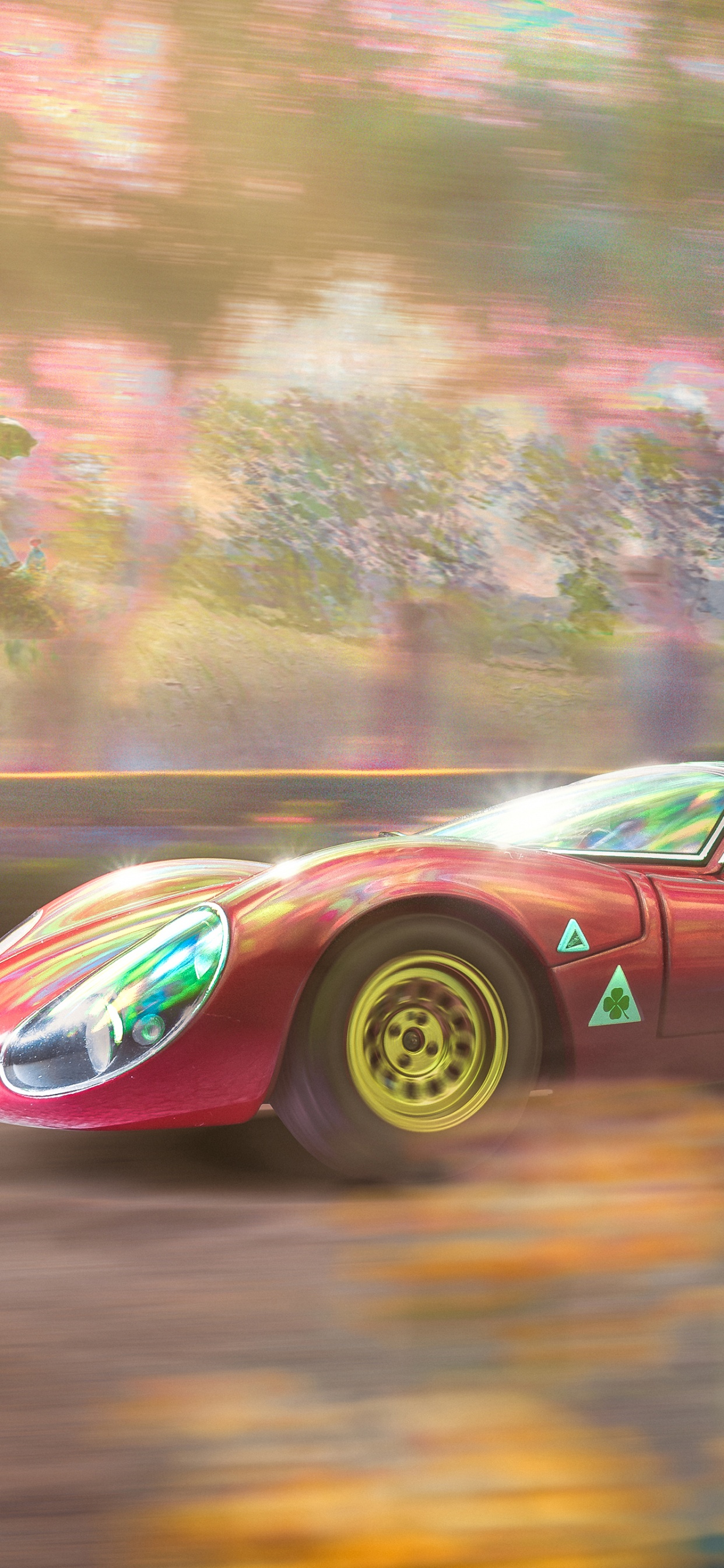 Обои Альфа Ромео, авто, спорткар, гоночный автомобиль, кузов купе в разрешении 1242x2688