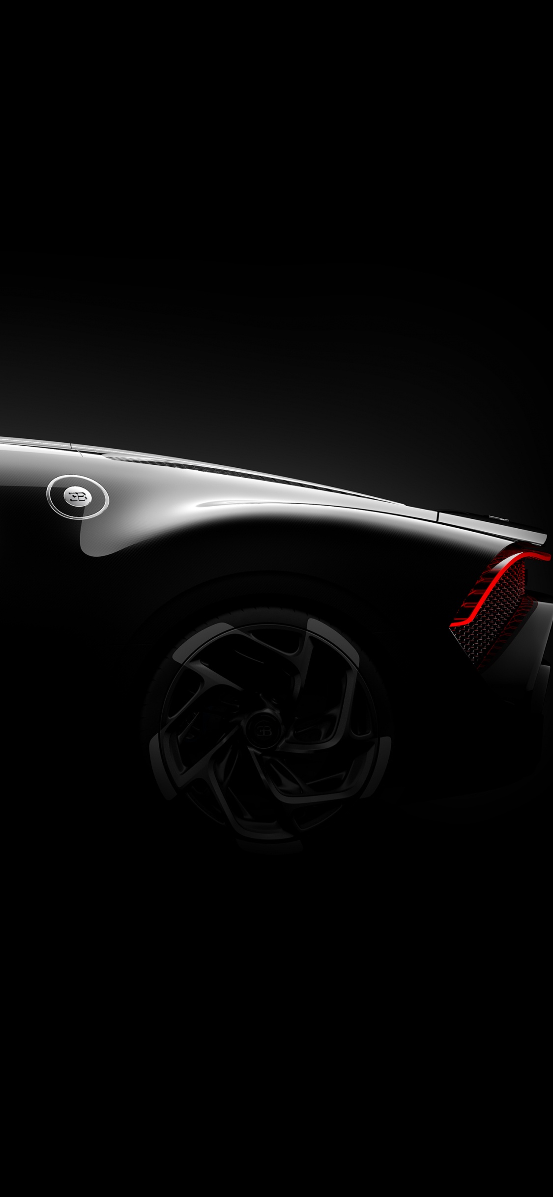 Обои суперкар, Бугатти Ла Вуатюр Нуар, bugatti, авто, автомобиль концепции в разрешении 1125x2436