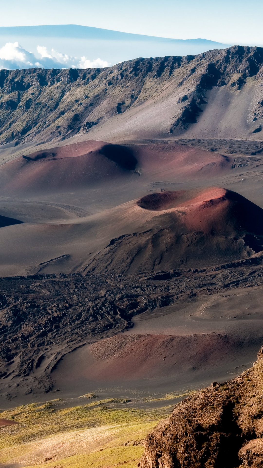Обои Haleakal, вулкан, горный рельеф, гора, нагорье в разрешении 1080x1920