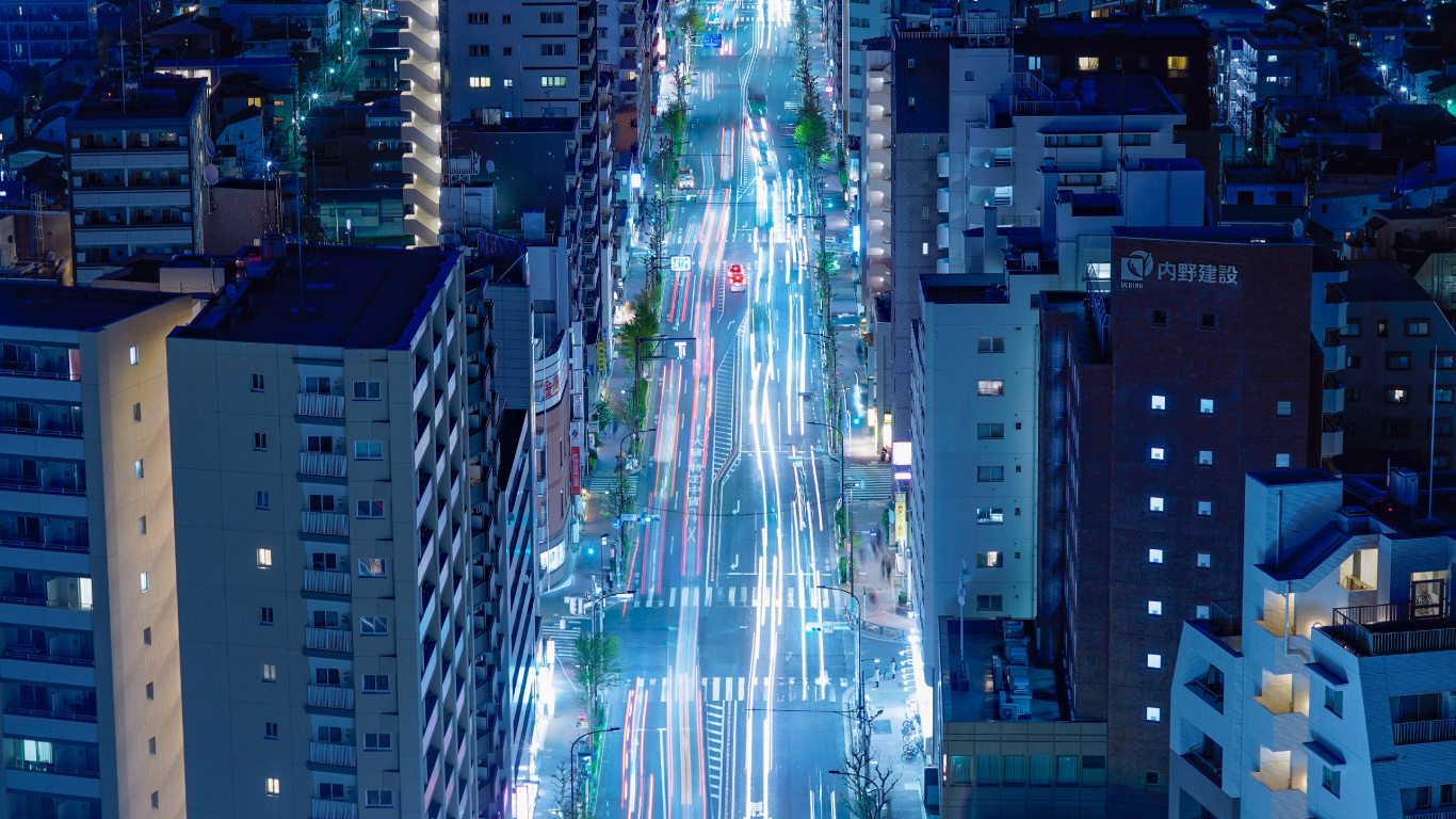 Обои городской пейзаж, город, метрополия, городской район, небоскреб в разрешении 1366x768