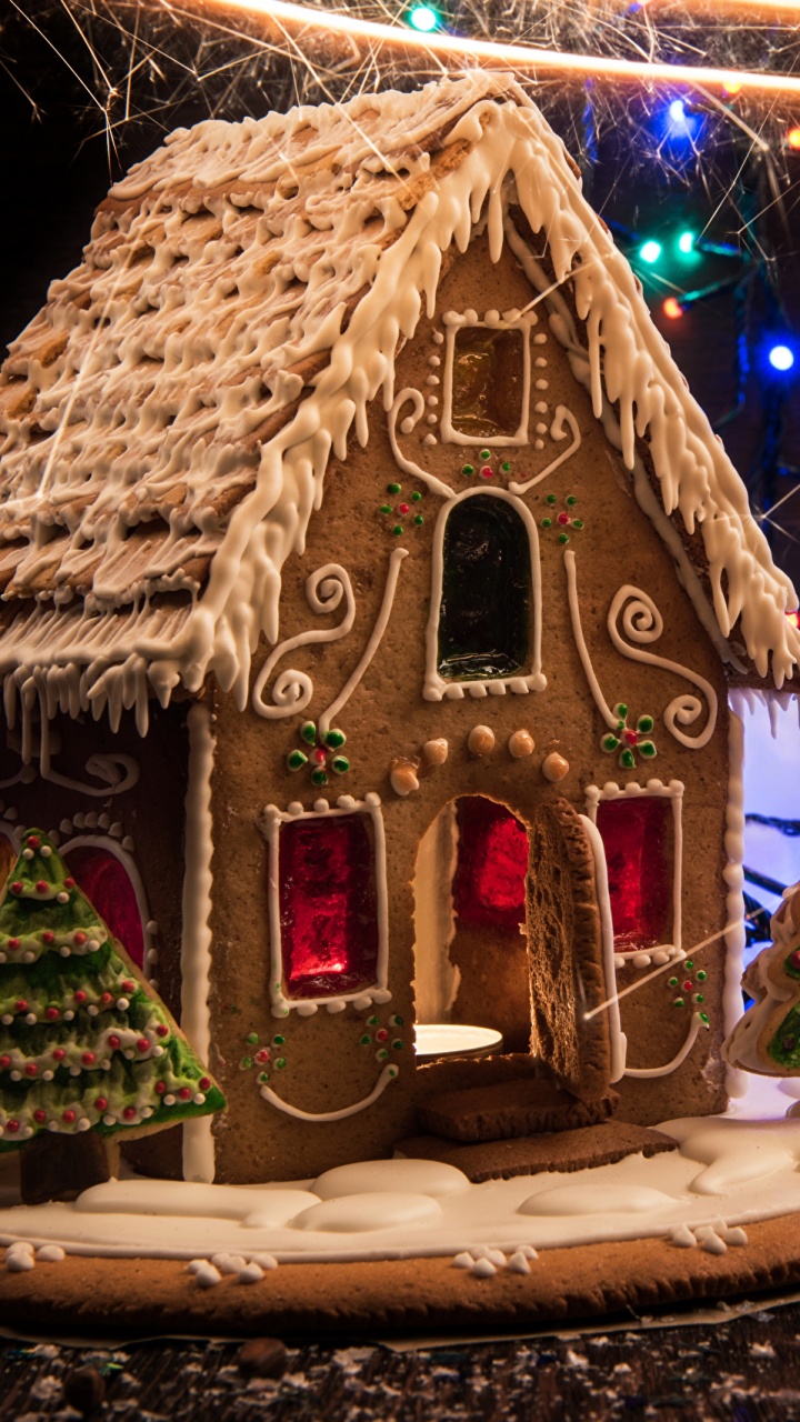 Обои Рождество, Рождественские украшения, Рождественские огни, событие, иллюстрация в разрешении 720x1280