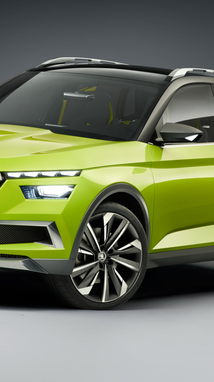 Обои skoda visin x, koda vision x, код видения e, skoda octavia, автомобильный код в разрешении 750x1334