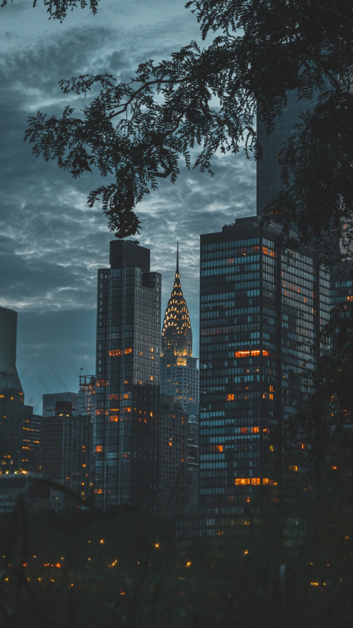 Обои НьюЙорк, городской пейзаж, город, метрополия, городской район в разрешении 720x1280