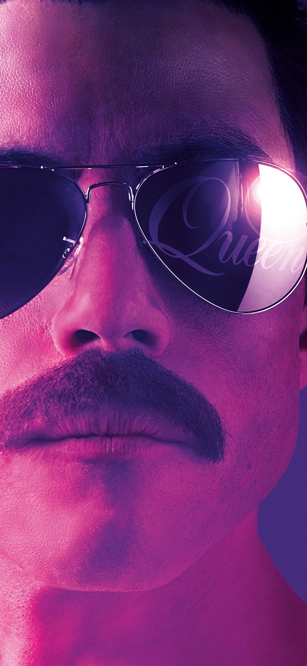 Обои Фредди Меркьюри, Богемская Рапсодия, Королева, очки, лицо в разрешении 1242x2688