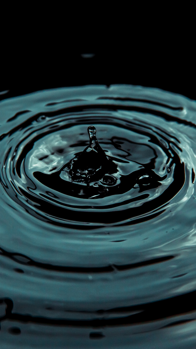 Обои круговая вода, падение, вода, гидроресурсы, жидкий в разрешении 750x1334