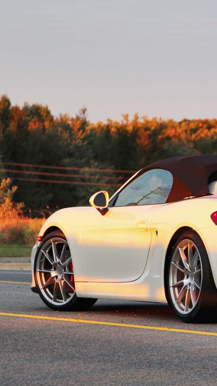 Обои авто, Порше, спорткар, Порше Кайман, Кабриолет в разрешении 720x1280