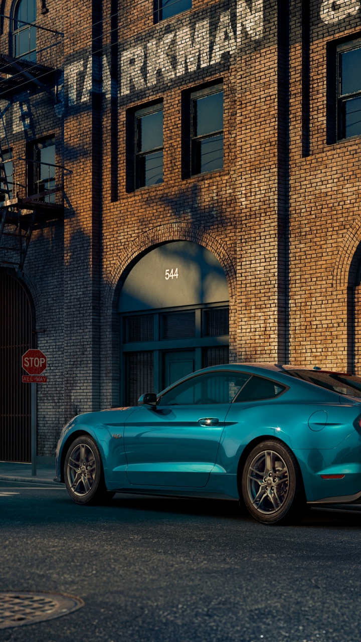 Обои 2019 Форд Мустанг ГТ, 2019 Форд Мустанг, ford gt, авто, ford в разрешении 720x1280