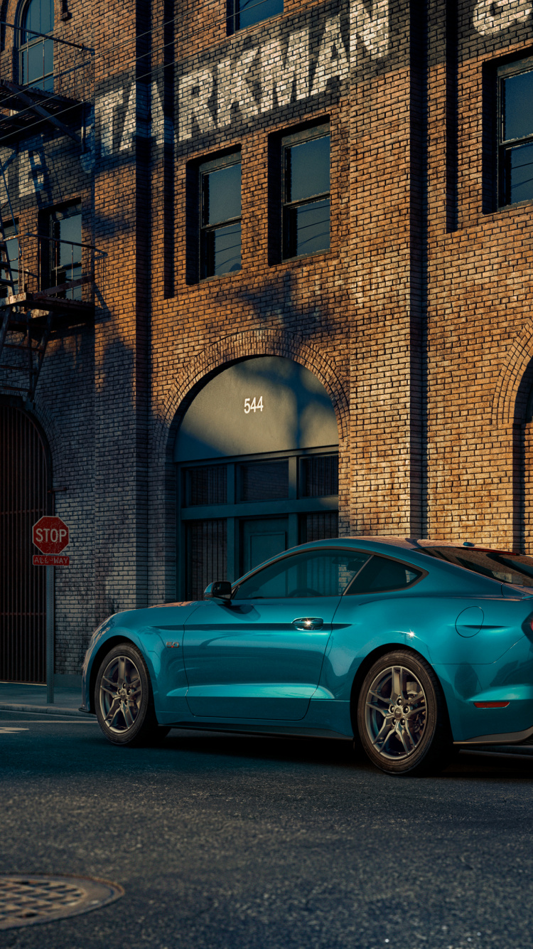 Обои 2019 Форд Мустанг ГТ, 2019 Форд Мустанг, ford gt, авто, ford в разрешении 750x1334