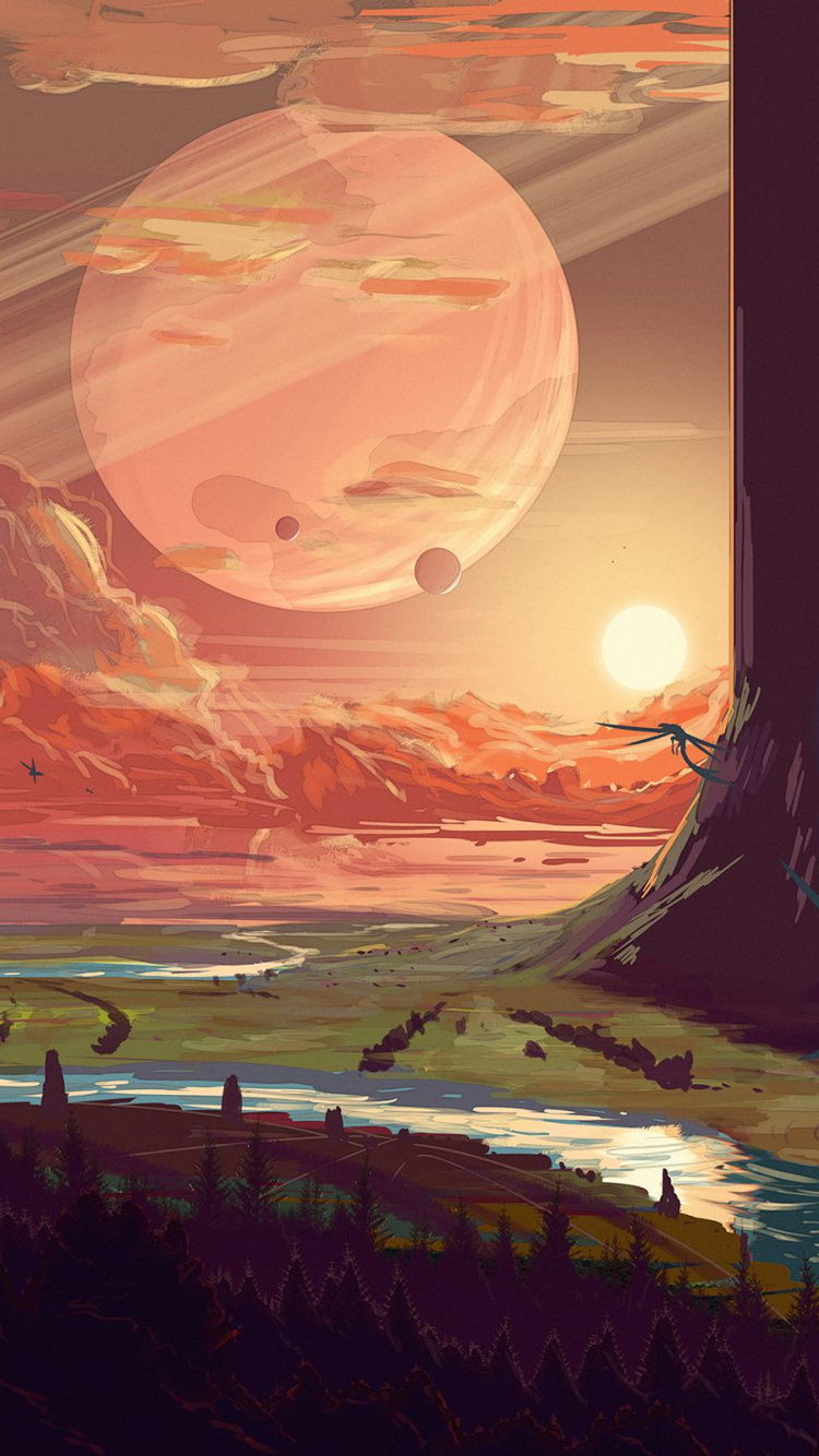 Обои смерть в космосе, атмосфера, экорегион, природа, окружающая среда в разрешении 750x1334