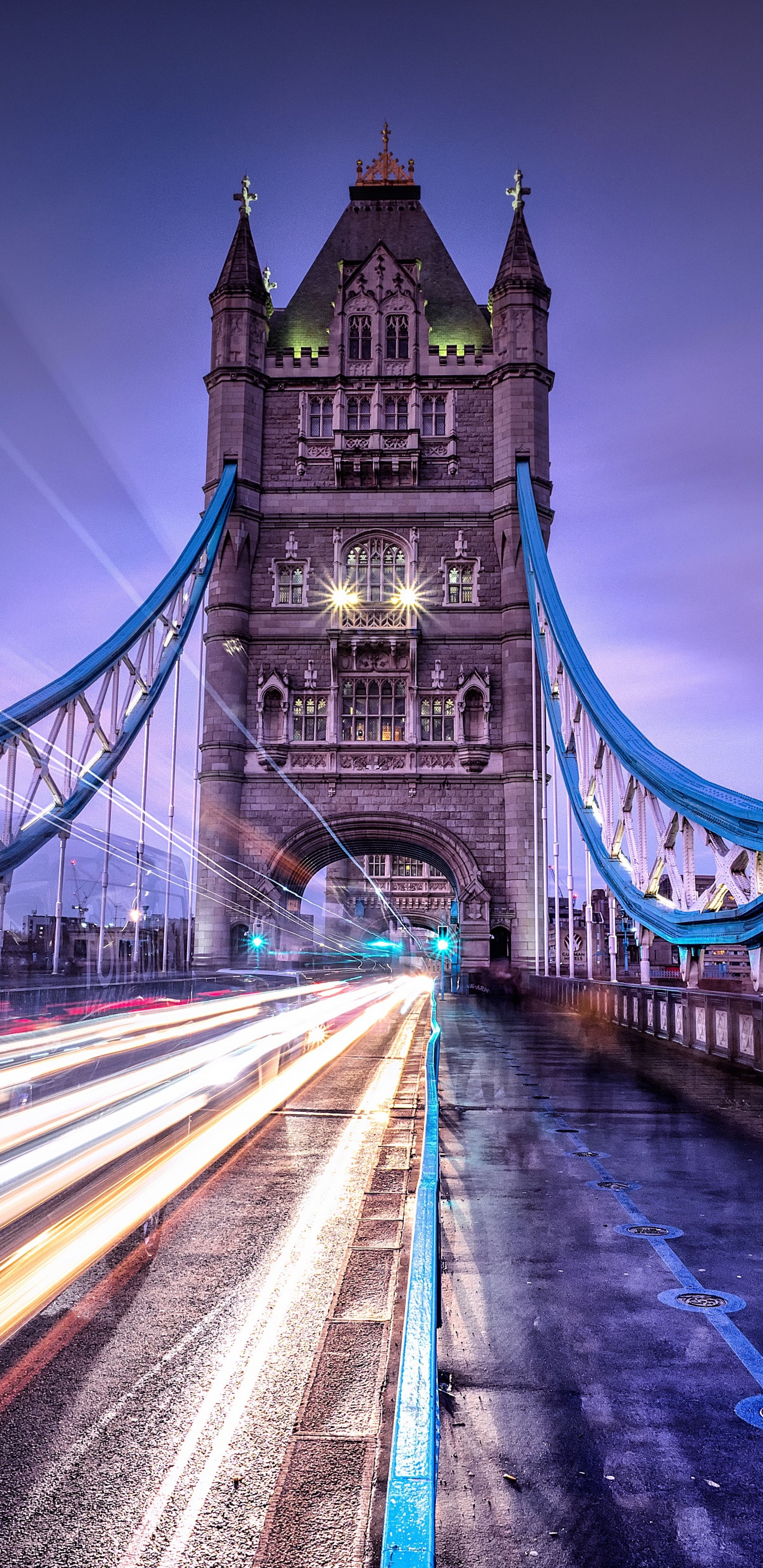 Обои тауэрский мост, лондонский Тауэр, мост, ориентир, синий в разрешении 1440x2960