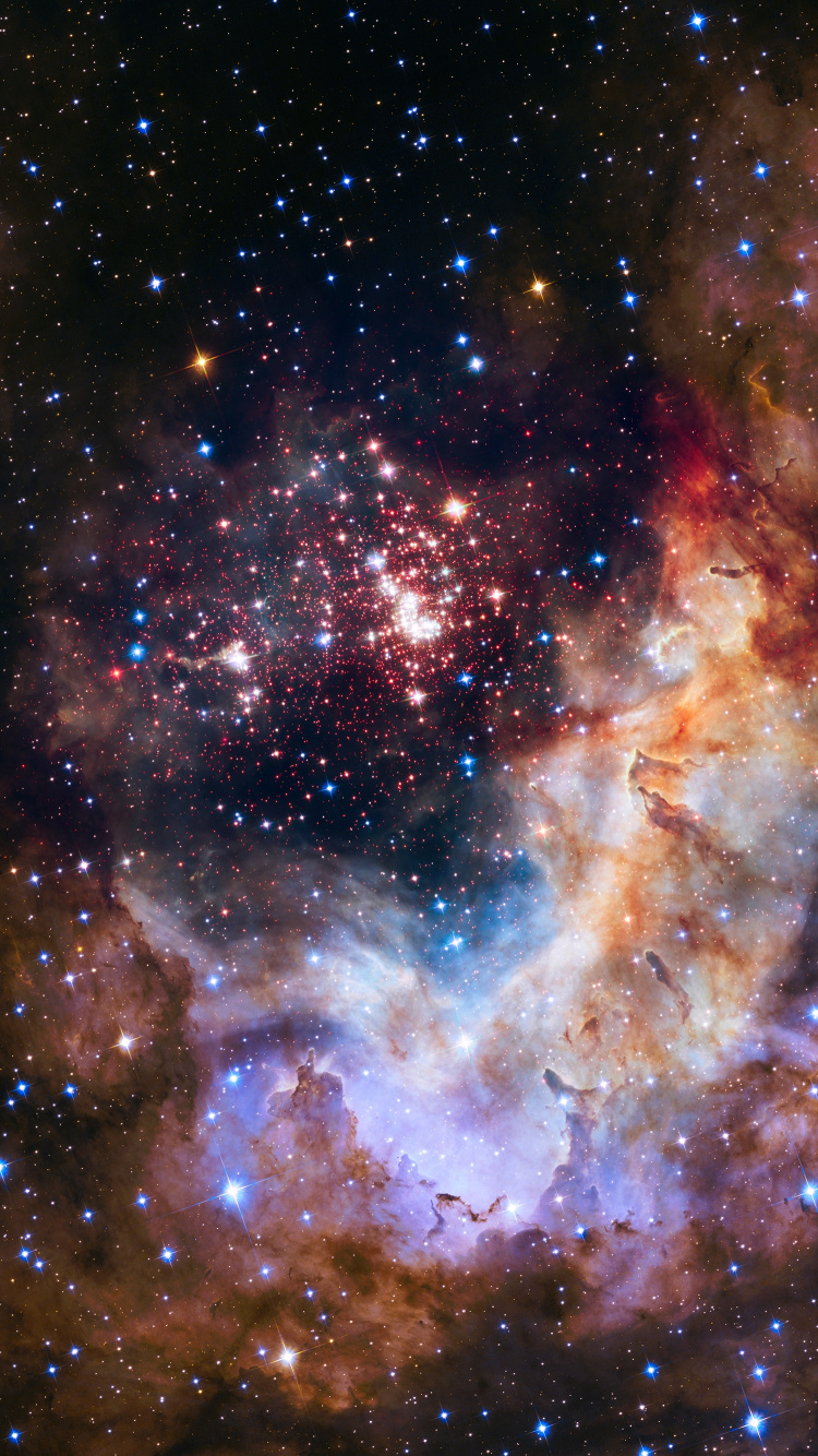 Обои Вестерлунд 2, Столпы творения, Астрономия, звезда, звездное скопление в разрешении 750x1334