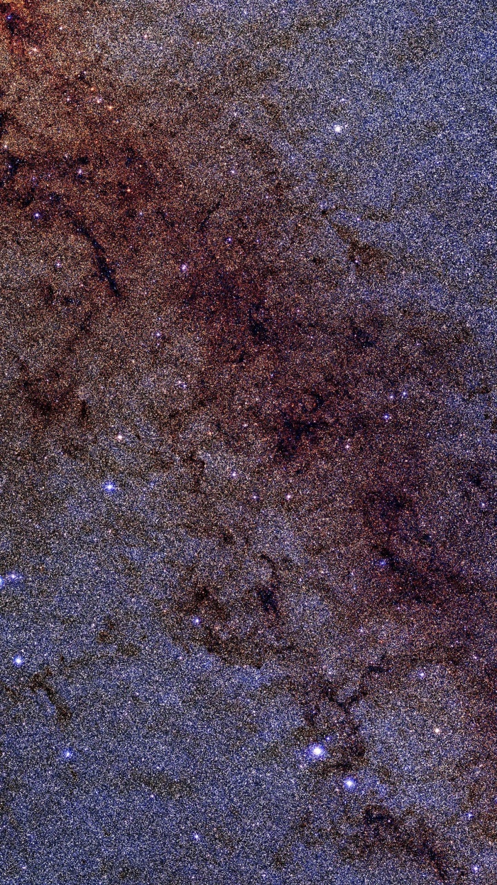 Обои Галактика, Млечный Путь, звезда, синий, коричневый цвет в разрешении 720x1280