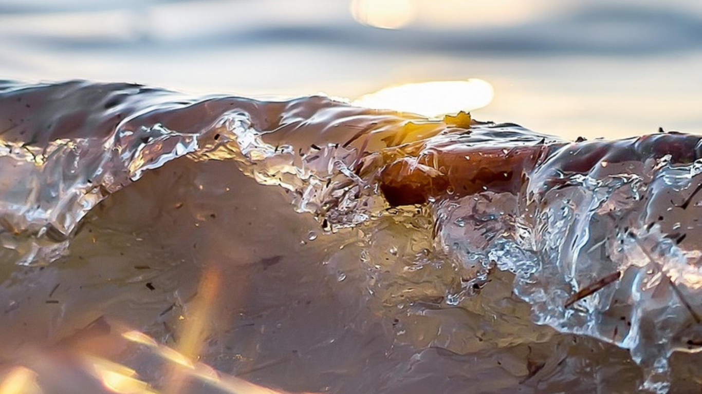Обои вода, закат, висгун - социальная сеть, атмосфера, жидкий в разрешении 1366x768