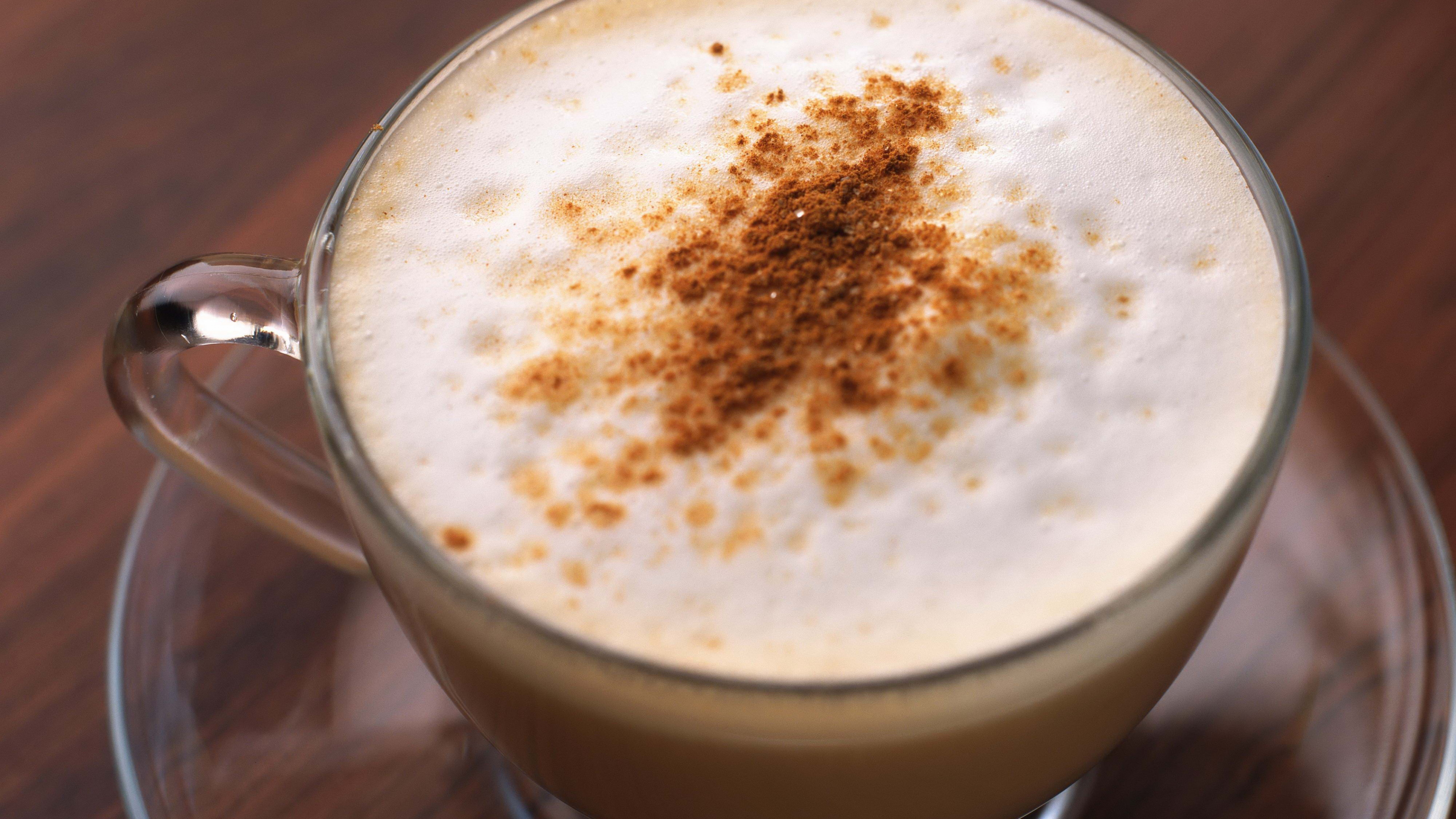 Обои капучино, латте, чай, кофе с молоком, корица в разрешении 3840x2160