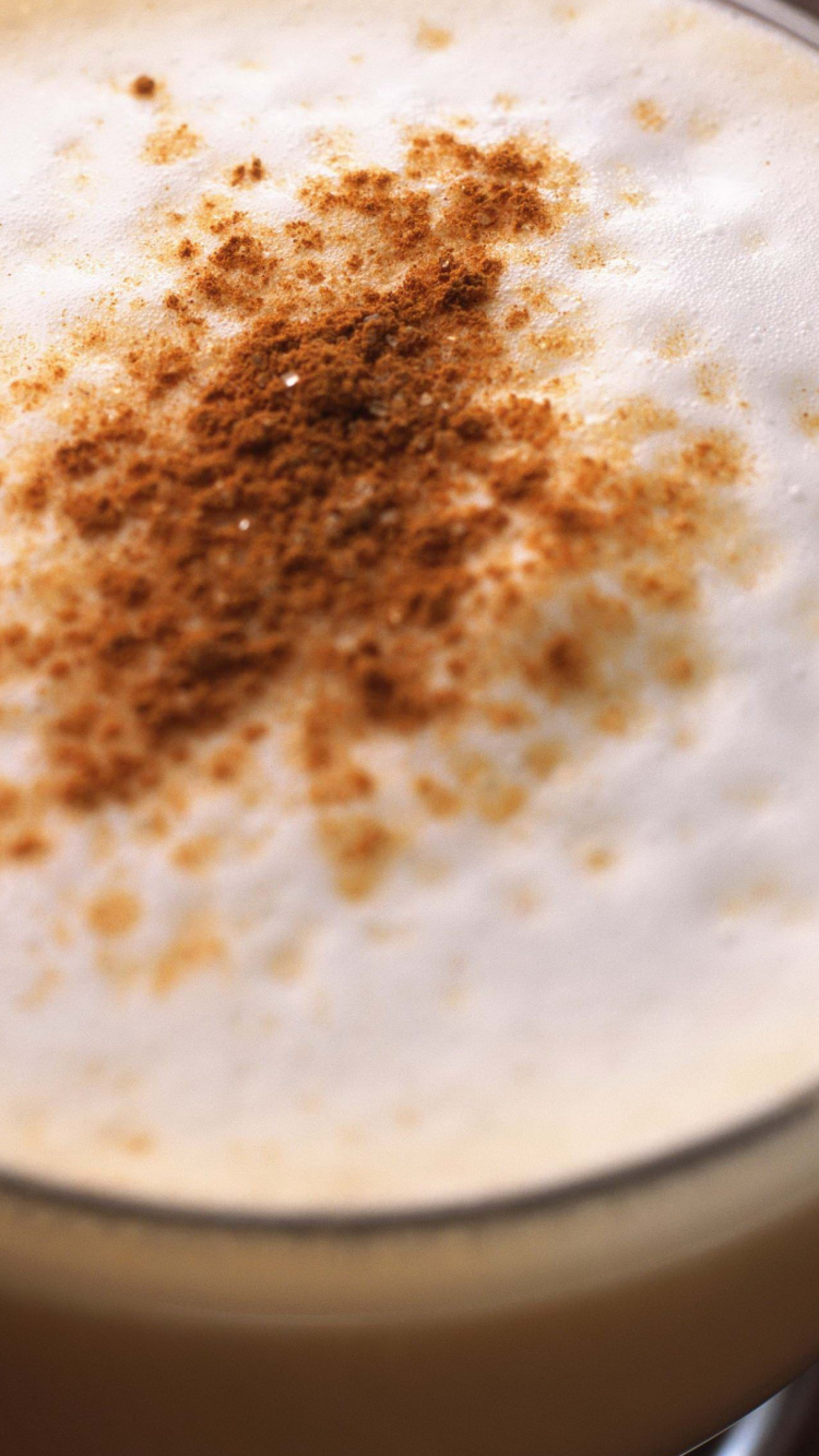 Обои капучино, латте, чай, кофе с молоком, корица в разрешении 750x1334