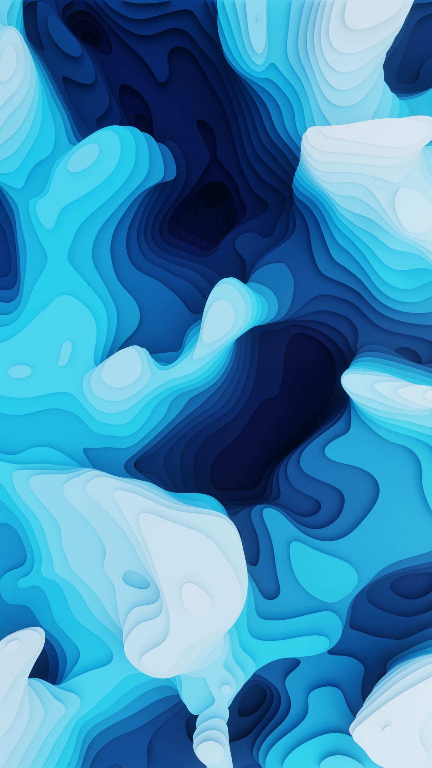 Обои дизайн, иллюстрация, свет, лазурный, арт в разрешении 1440x2560