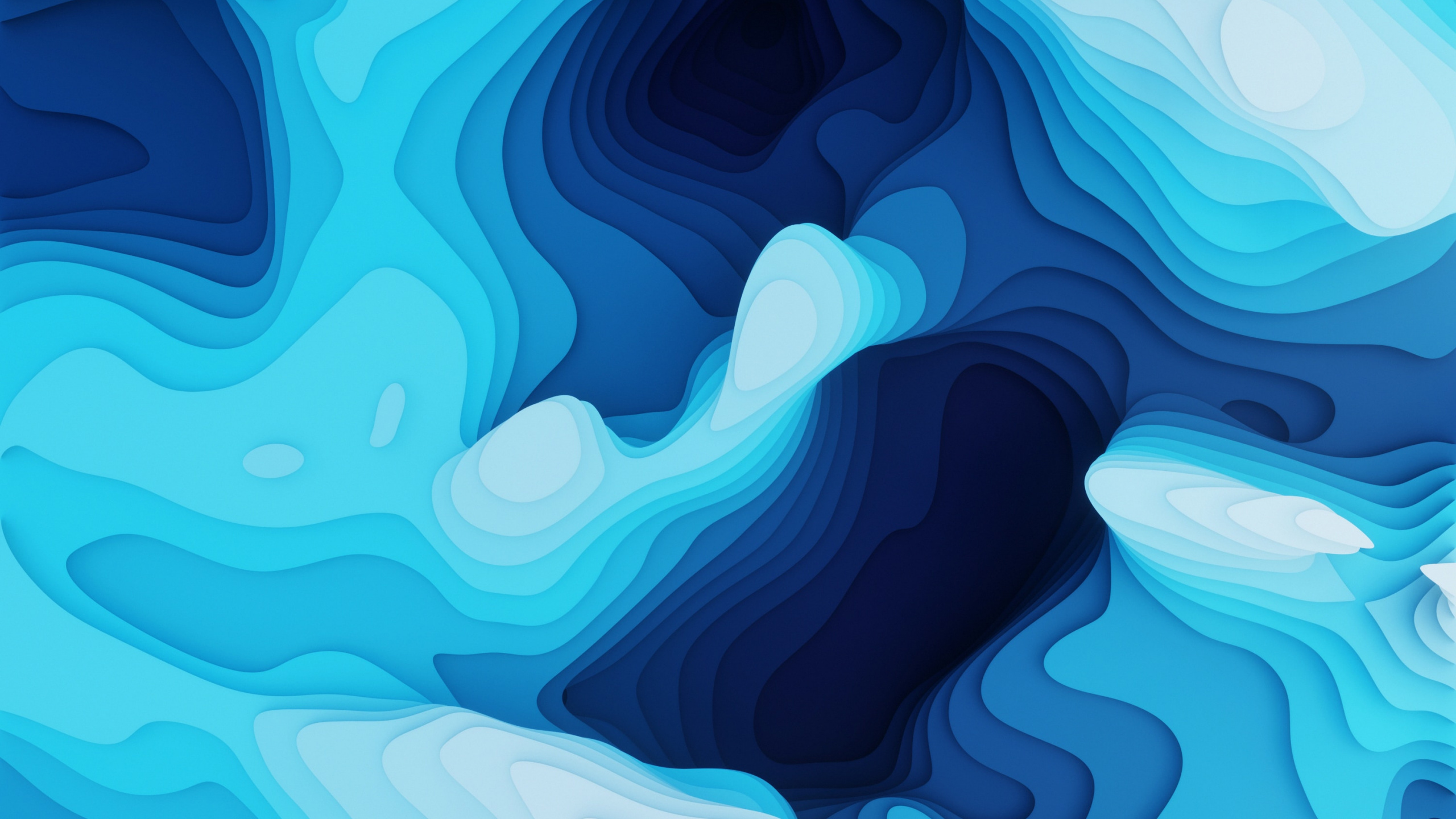 Обои дизайн, иллюстрация, свет, лазурный, арт в разрешении 2560x1440