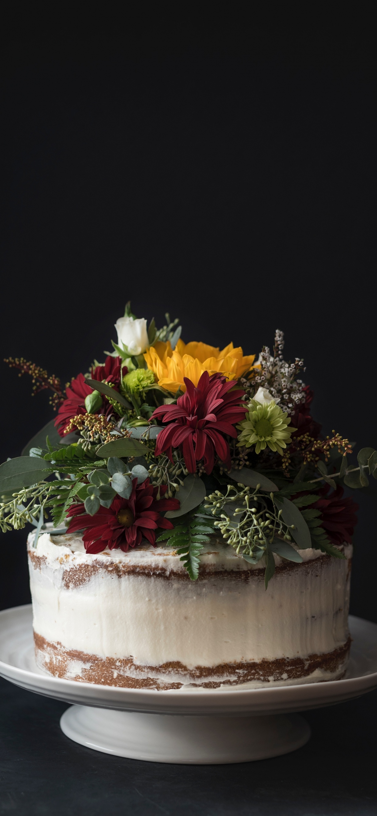 Обои свадебный торт, флористика, цветок, флористики, цветочный дизайн в разрешении 1242x2688