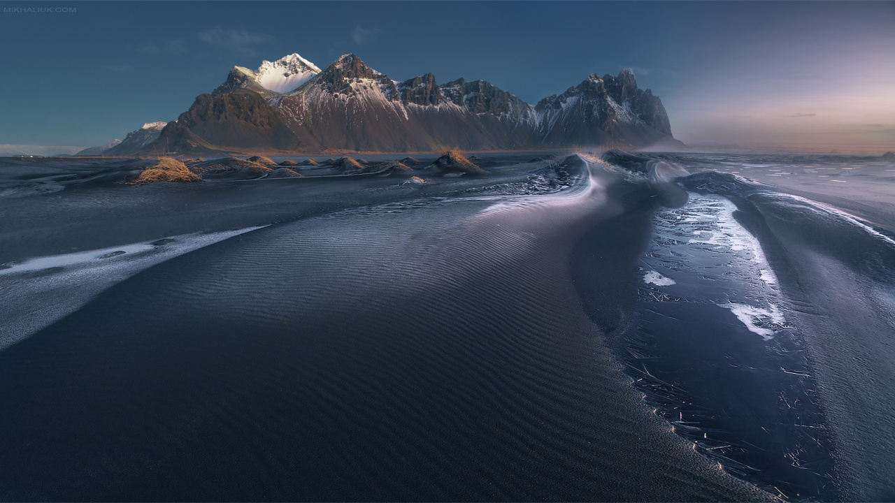 Обои пейзаж, гора, природный ландшафт, море, океан в разрешении 1280x720