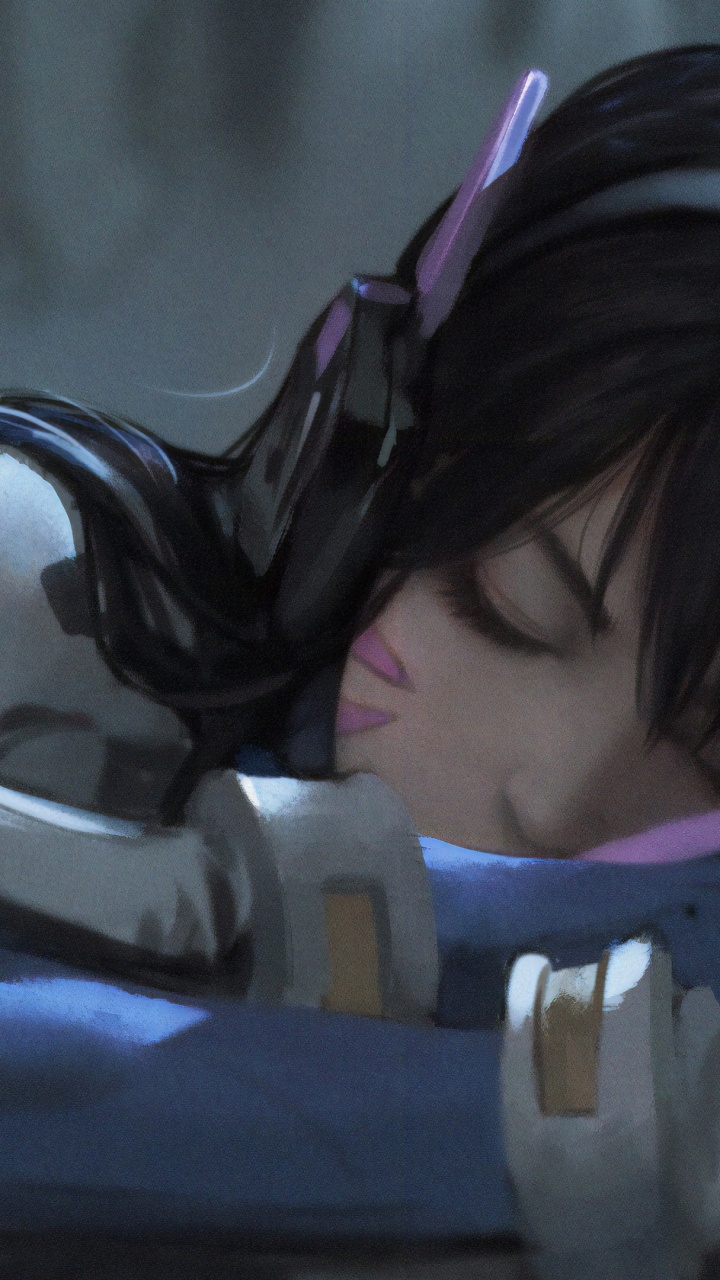 Обои сон, цифровое искусство, вымышленный персонаж, взаимодействие, Overwatch в разрешении 720x1280