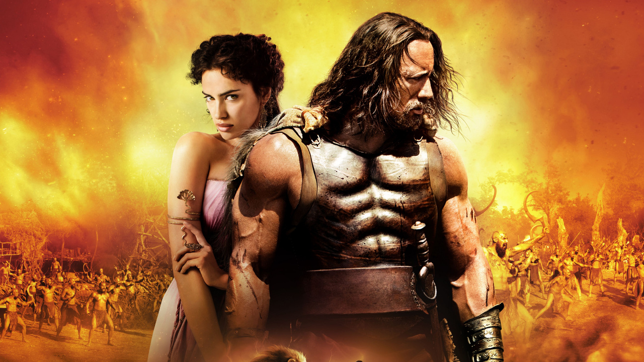 Обои Дуэйн Джонсон, Геркулес, мифология, кино, иллюстрация в разрешении 1280x720