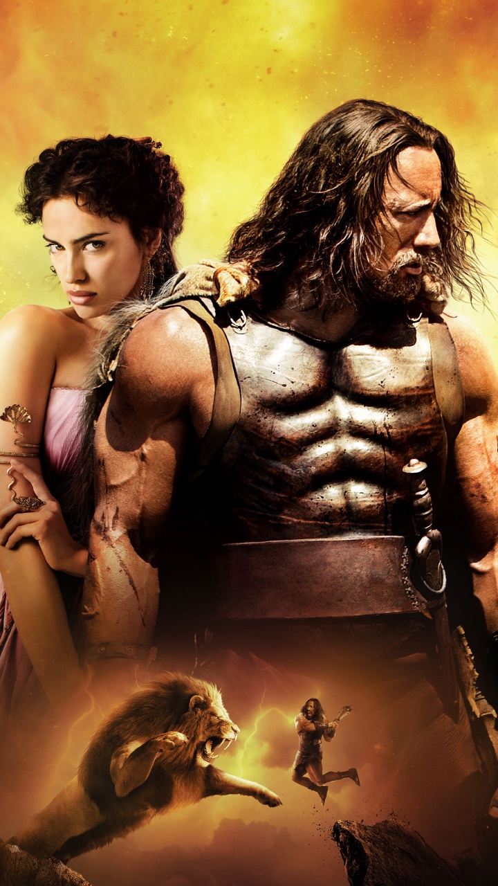 Обои Дуэйн Джонсон, Геркулес, мифология, кино, иллюстрация в разрешении 720x1280