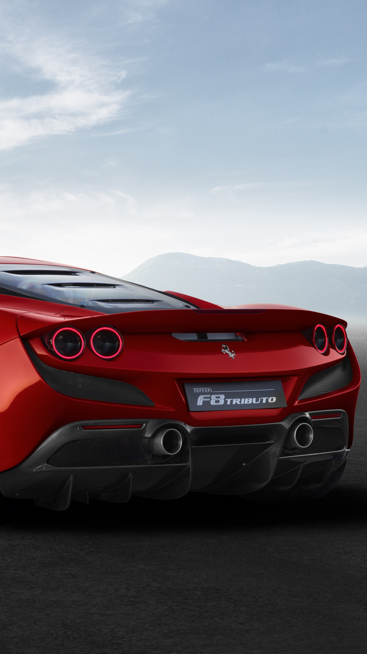 Обои Феррари Ф8 Трибьют, спорткар, Ferrari, авто, суперкар в разрешении 750x1334