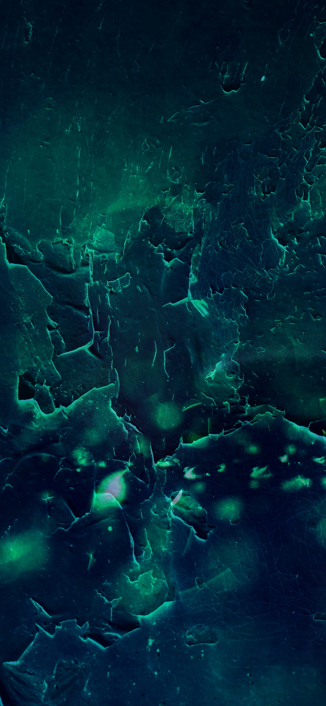 Обои абстрактное искусство, арт, синий, зеленый, черный в разрешении 1125x2436