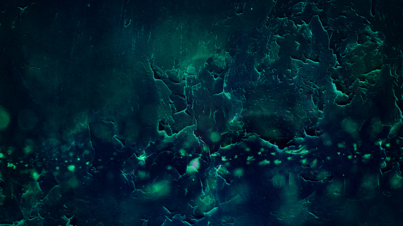 Обои абстрактное искусство, арт, синий, зеленый, черный в разрешении 1280x720