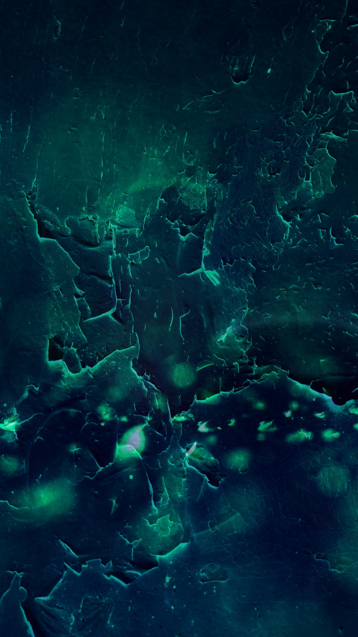 Обои абстрактное искусство, арт, синий, зеленый, черный в разрешении 720x1280