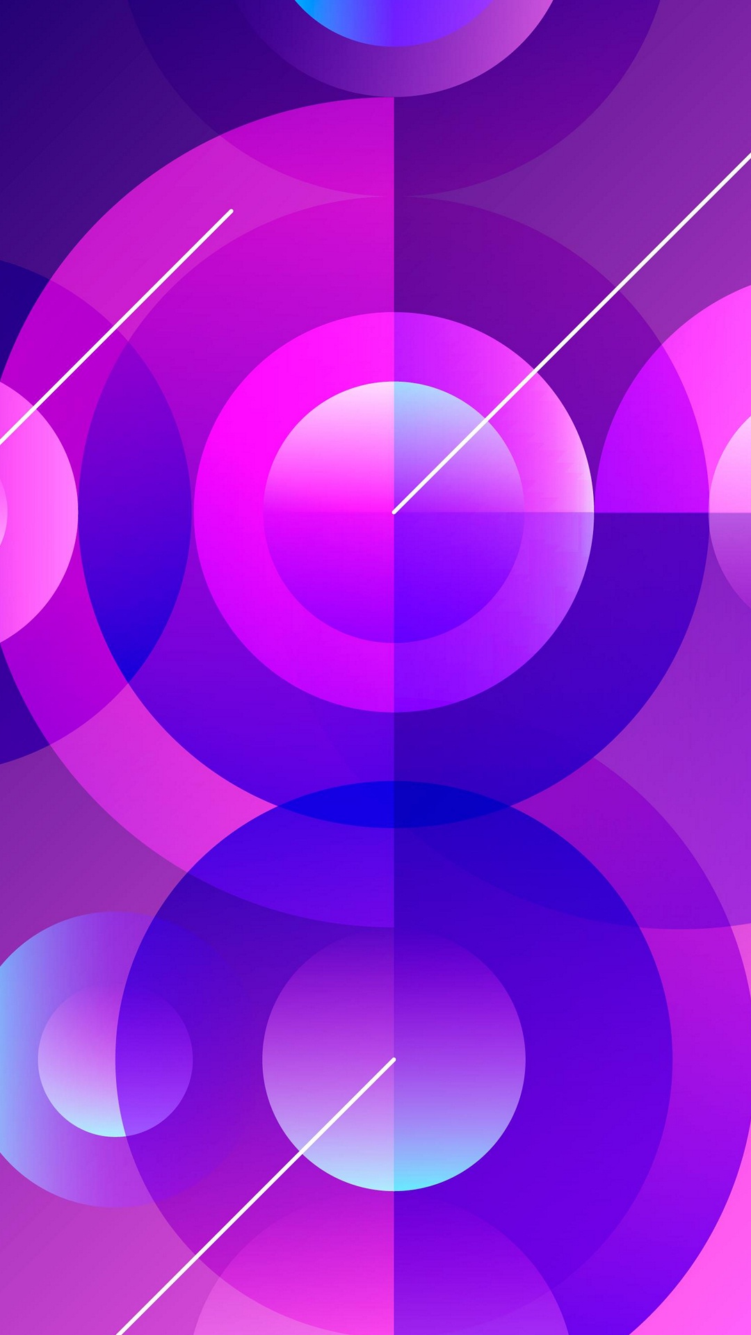 Обои круг, графический дизайн, красочность, пурпур, лазурный в разрешении 1080x1920