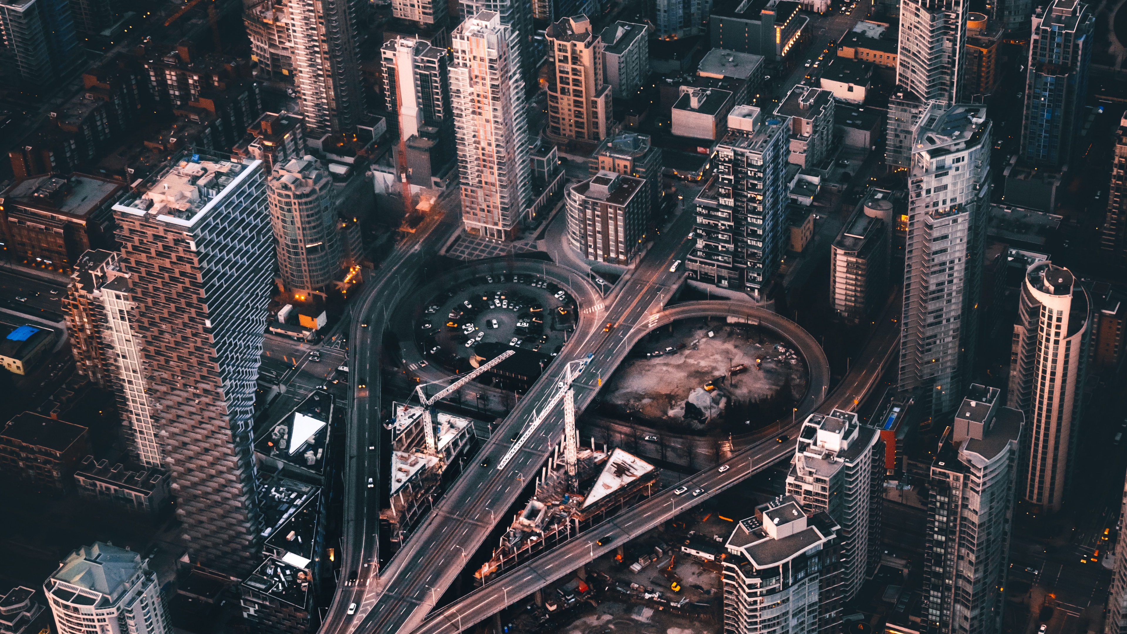 Обои метрополия, городской пейзаж, городской район, город, населенный пункт в разрешении 3840x2160