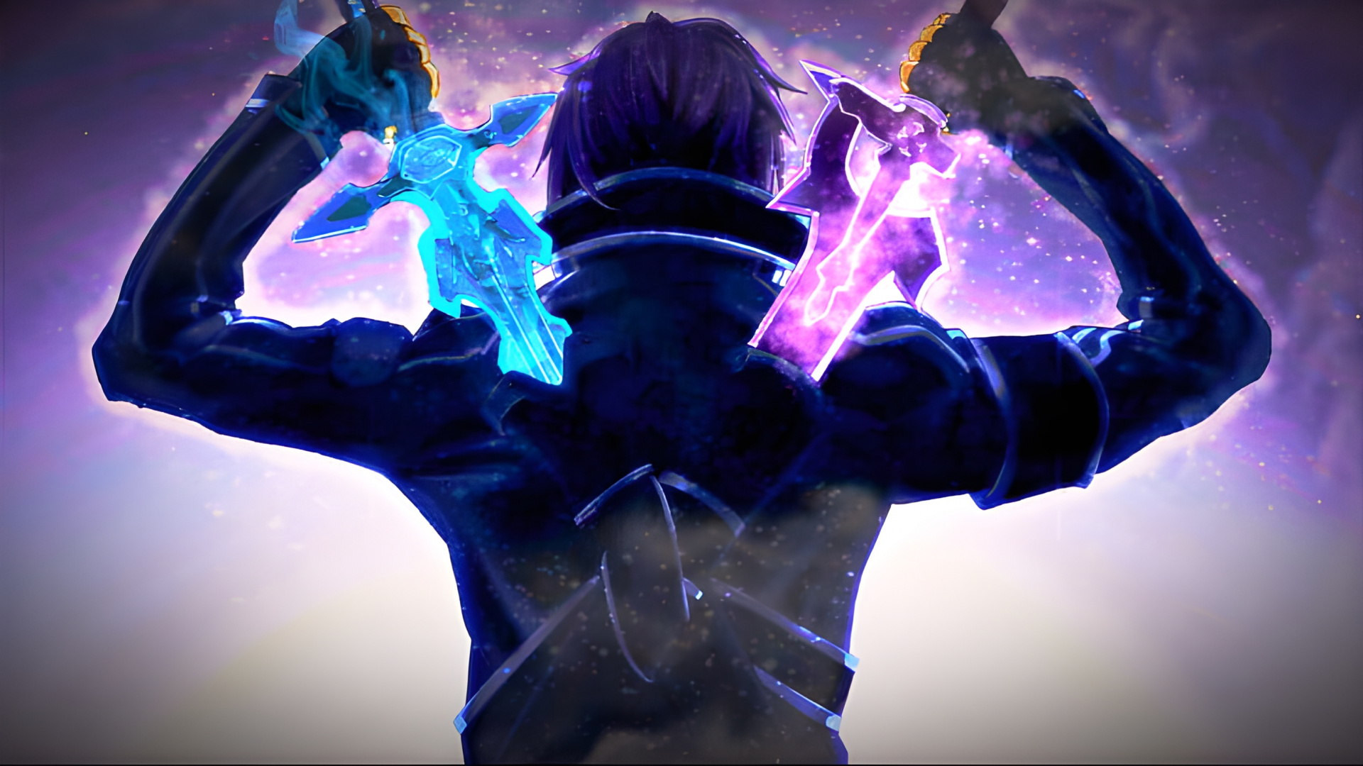 Обои люблю ди крана кирито, Кирито, Асуна, визуальное искусство, арт в разрешении 1920x1080