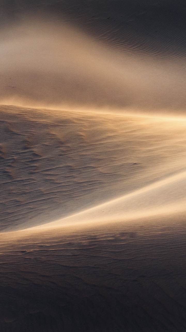 Обои Golden, sandy “Dunes” texture в разрешении 720x1280