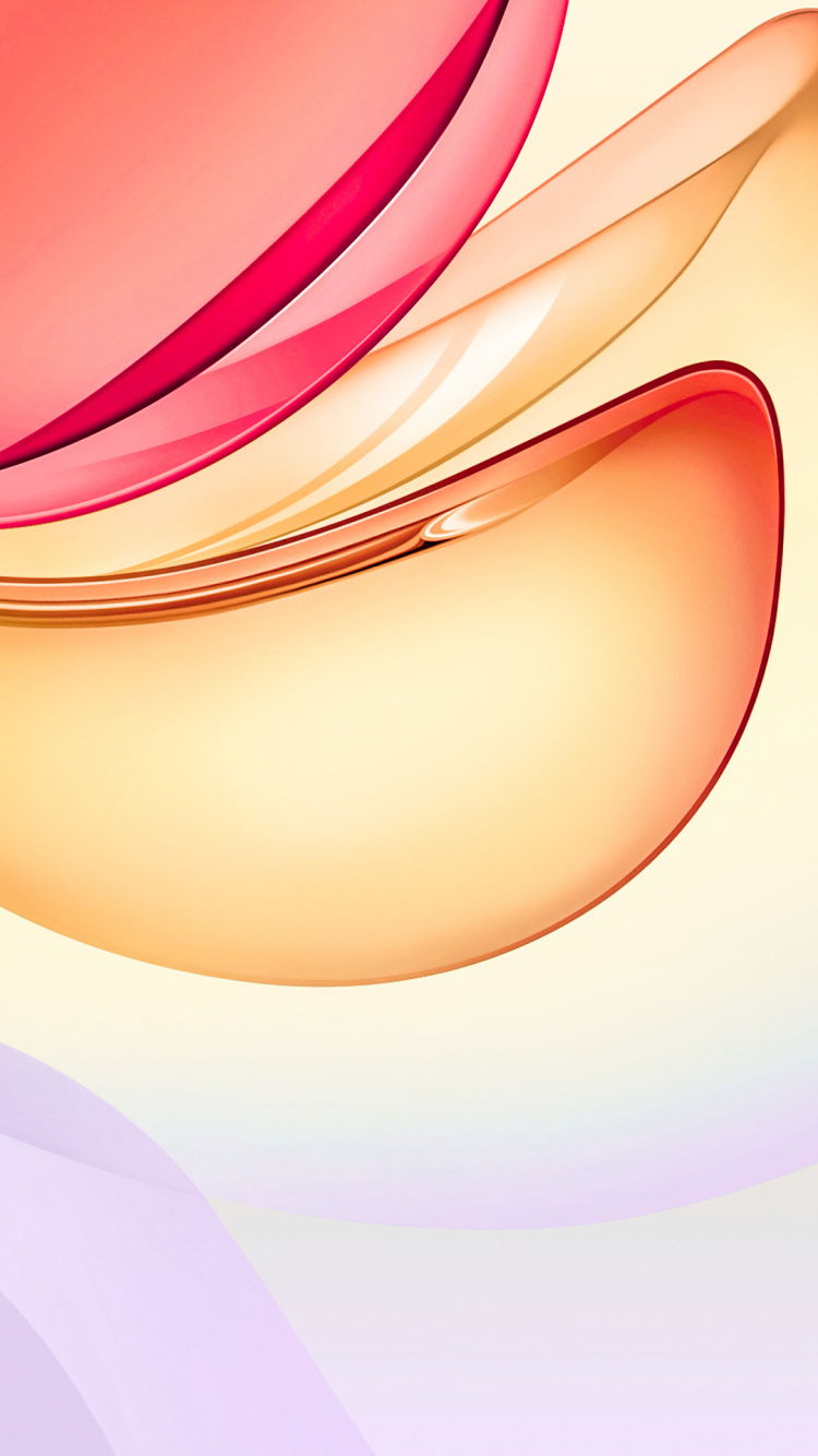 Обои Оранжевый цвет, линия, полутона и оттенки, арт, пурпурный цвет в разрешении 750x1334