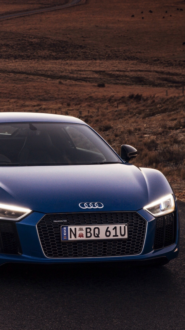 Обои audi, audi r8, Ауди Кватро, автомобильный дизайн, двигатель V10 в разрешении 750x1334