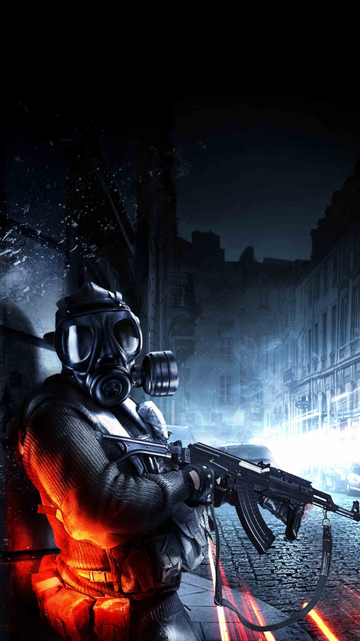 Обои компьютерная игра, шутер, игры, темнота, Цифровой композитинг в разрешении 720x1280