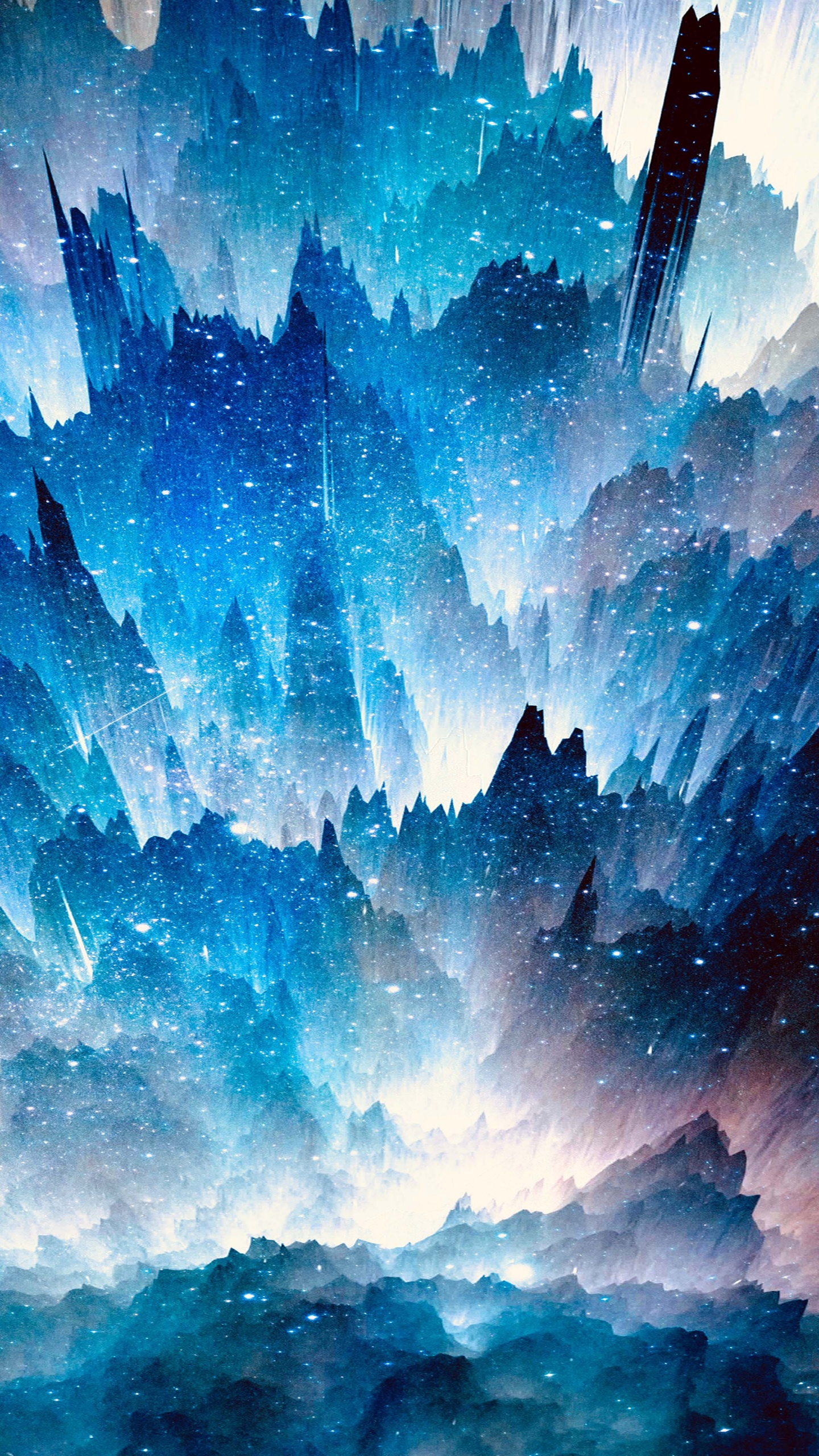 Обои живопись, визуальное искусство, облако, атмосфера, дневное время в разрешении 1440x2560