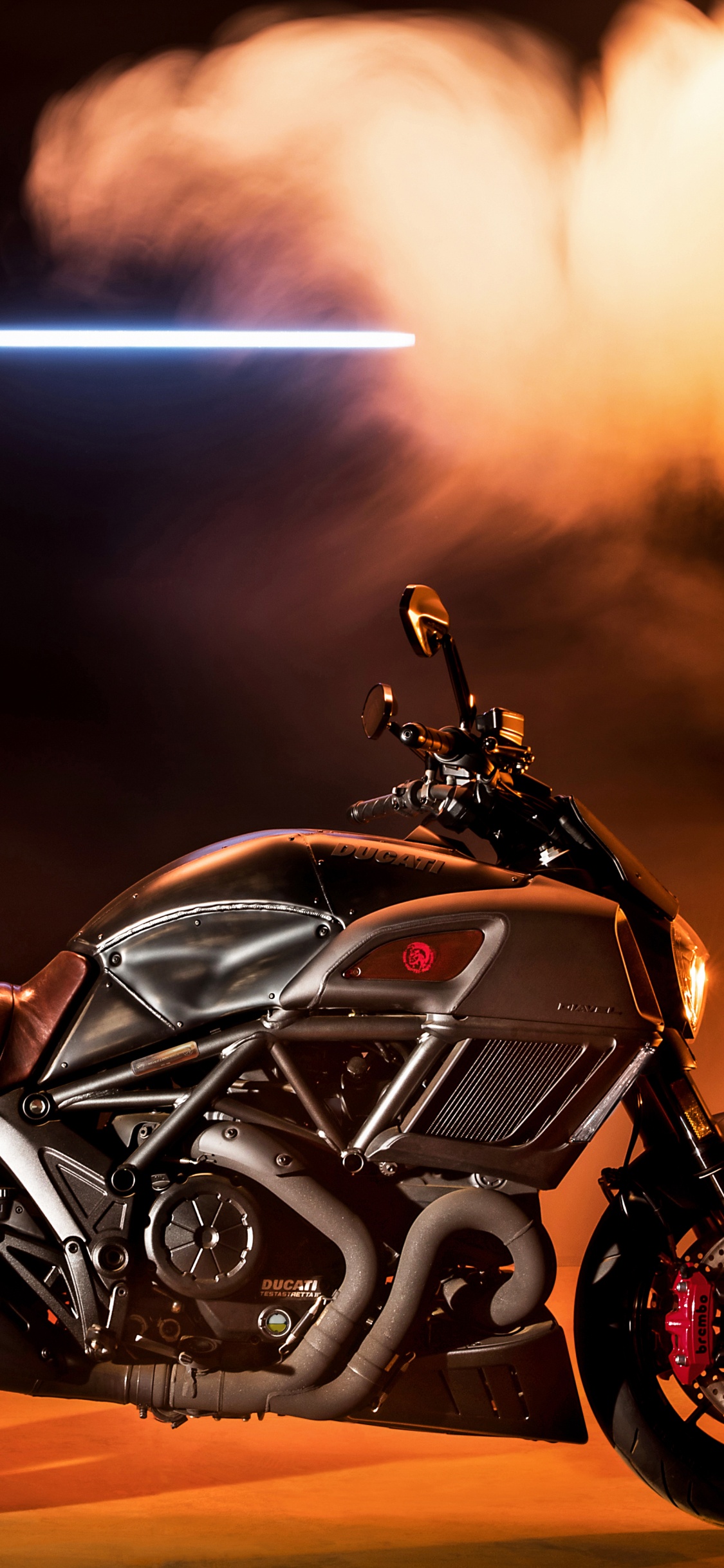 Обои крейсер, супербайк, мотоцикл, 2017 Дизель Дукати Diavel В, Дукати Diavel В 1260 в разрешении 1125x2436