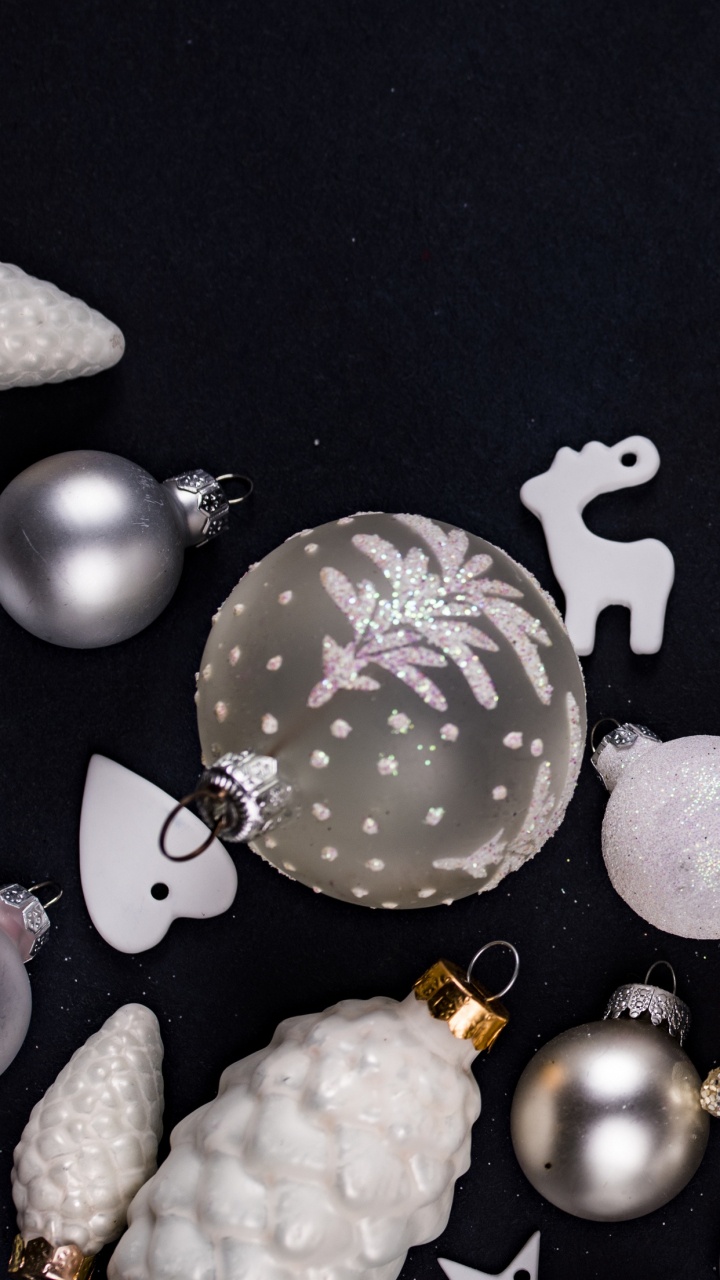 Обои Рождественский день, жидкий, черный, круг, астрономический объект в разрешении 720x1280