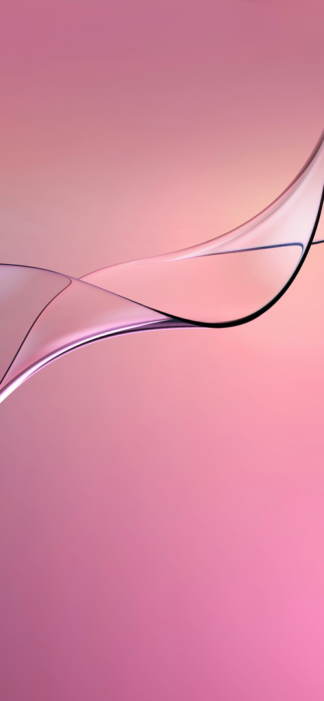 Обои розовый, линия, графика, крупный план, свет в разрешении 1125x2436