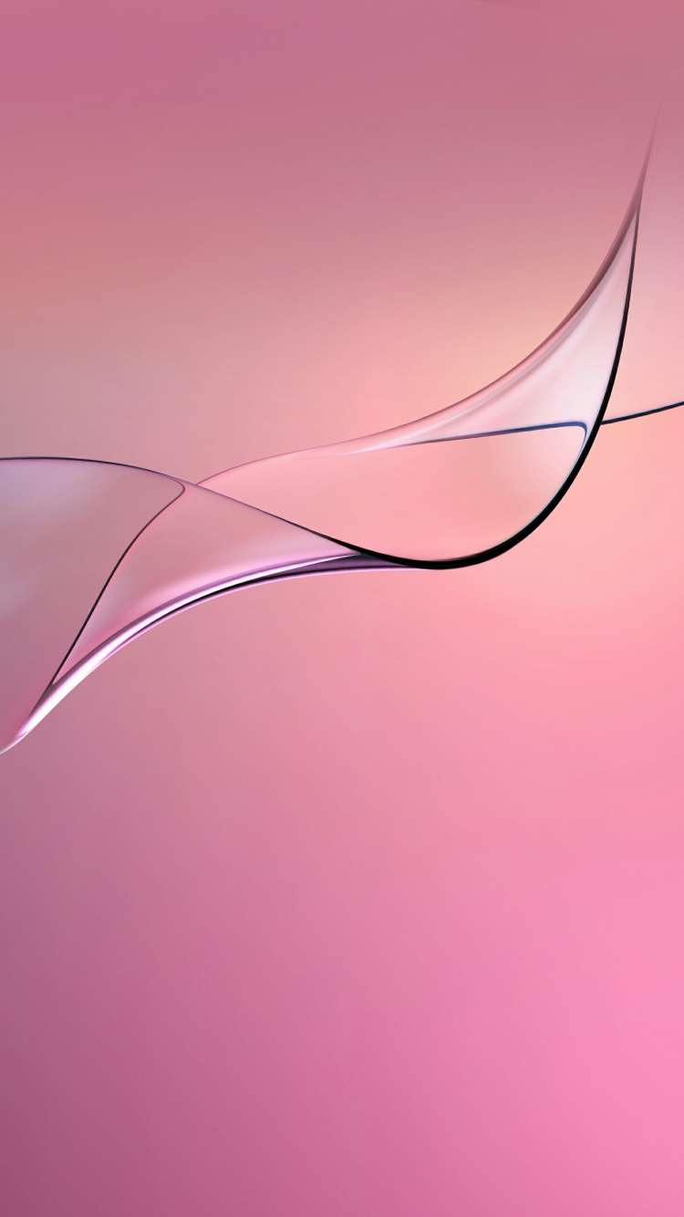 Обои розовый, линия, графика, крупный план, свет в разрешении 750x1334