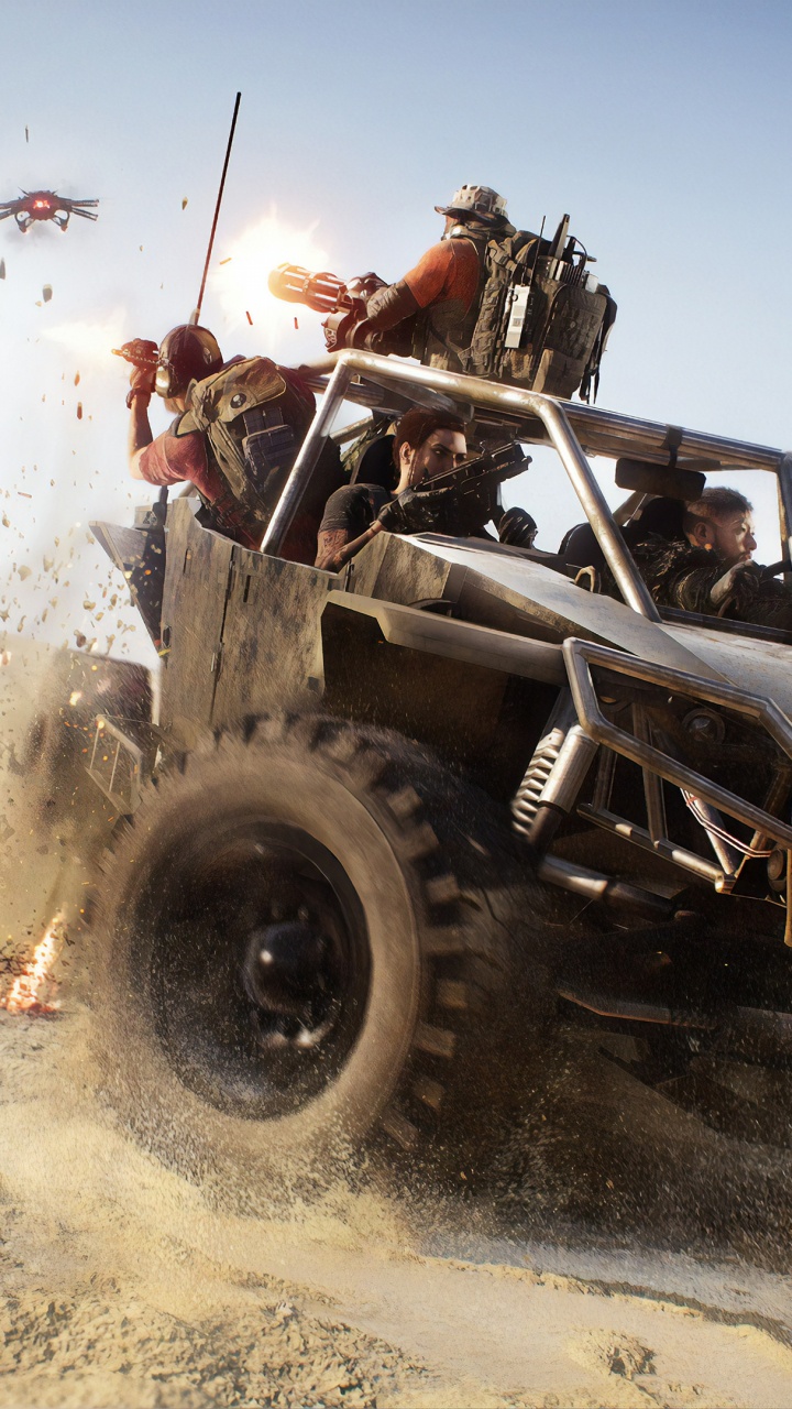 Обои Тома Клансиса Призрак Recon Останова, tom clancys ghost recon wildlands, призрак Recon останова, ubisoft, Офф-роуд в разрешении 720x1280