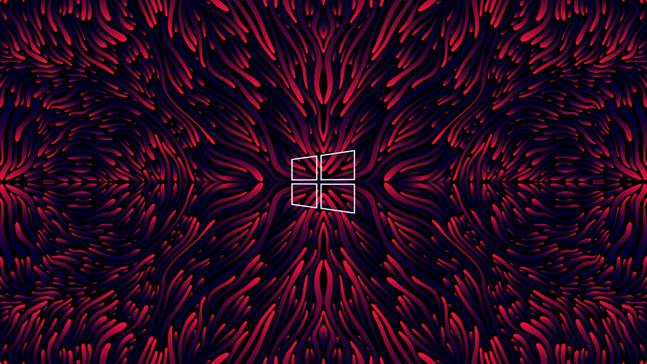 Обои пурпурный цвет, электрик, симметрия, узор, арт в разрешении 1280x720