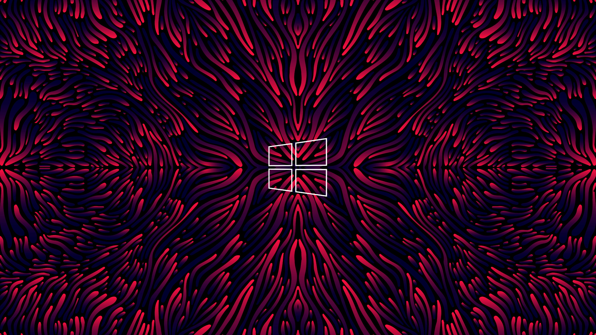 Обои пурпурный цвет, электрик, симметрия, узор, арт в разрешении 1920x1080