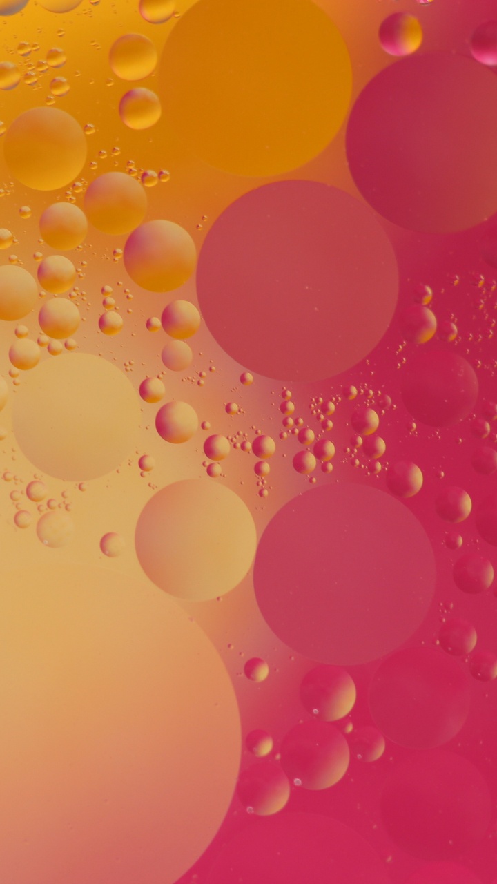 Обои вода, розовый, красный цвет, Апельсин, желтый в разрешении 720x1280