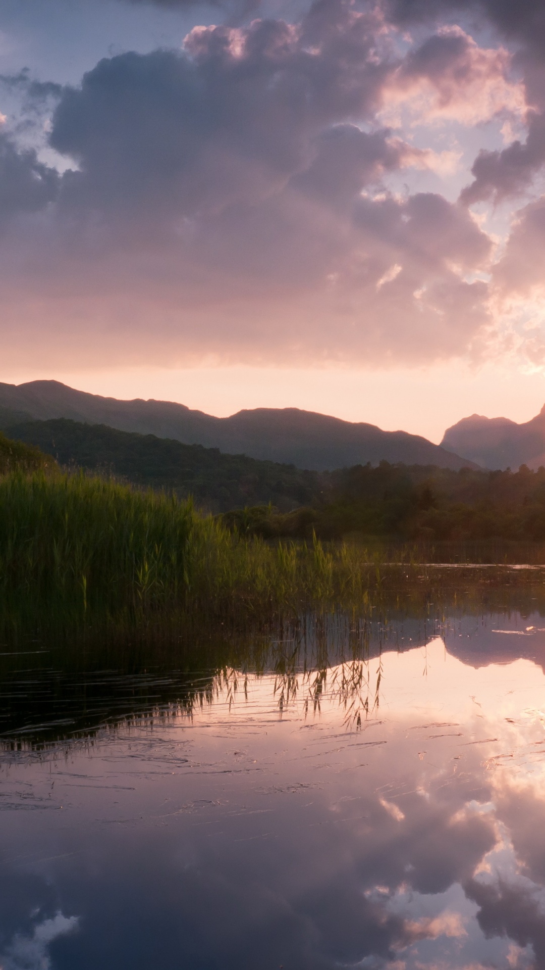 Обои отражение, природа, вода, озеро, пустыня в разрешении 1080x1920